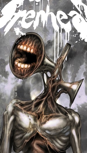 Surreal Horror Artwork Featuring Siren Head