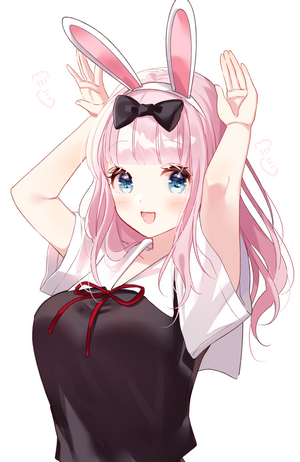 Chika Fujiwara from Kaguya-Sama: Love is War with bunny ears