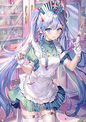 Momoko Nurse Outfit Digital Artwork