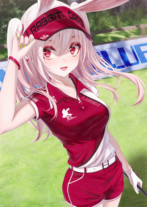 Bunny Girl in Red Sportswear by Bae.C