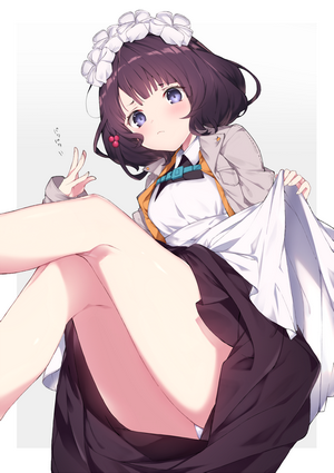 Katsushika Hokusai from Fate/Grand Order in Apron