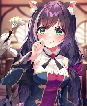 Kyaru from Princess Connect! Re:Dive with caterpillars