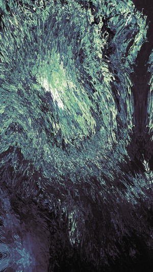 Psychedelic abstract texture with green and dark blue swirls