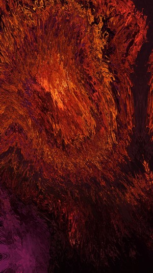 Abstract red and orange texture with purple accents