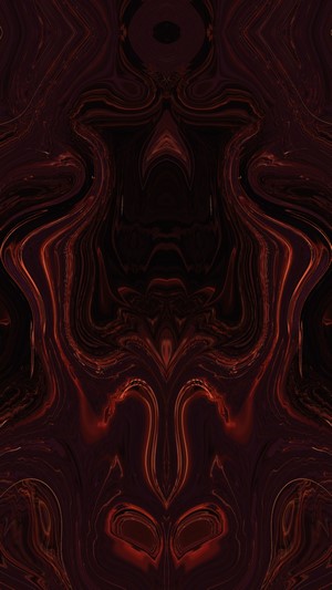 Psychedelic vertical red symmetry texture