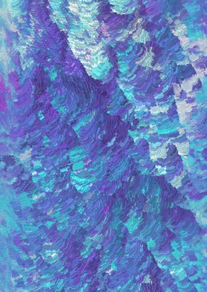 Psychedelic abstract texture with purple and blue hues