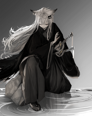 Lappland from Arknights with Katana