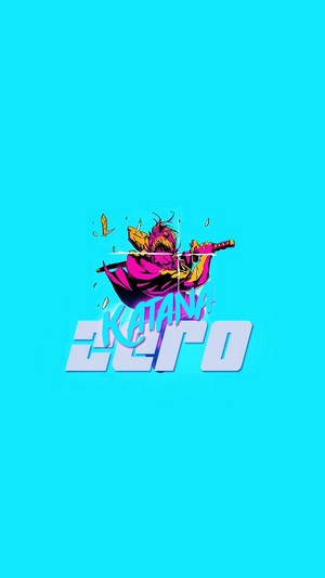 Katana Zero game logo with character