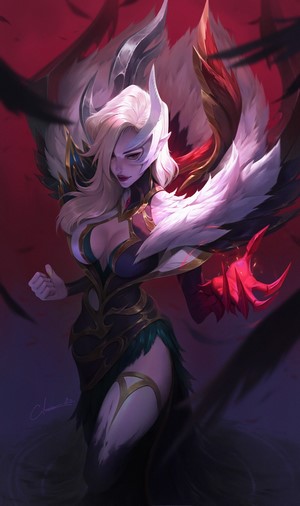 Morgana from League of Legends with Feathers and Claws