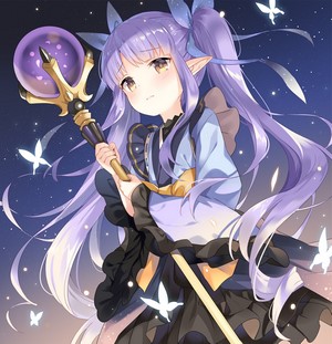 Kurasawa Moko from Princess Connect! Re:Dive with a staff