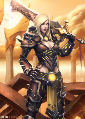 Blood Elf Warrior with Sword from Warcraft