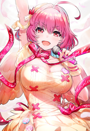 Riamu Yumemi from THE IDOLM@STER Cinderella Girls singing