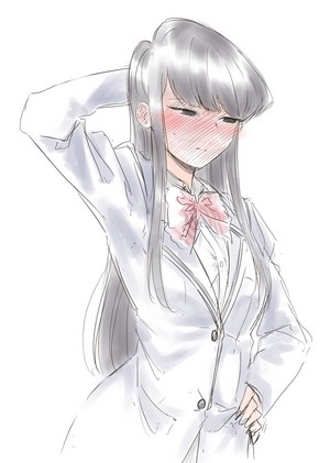 Komi Shouko from Komi Can't Communicate blushing