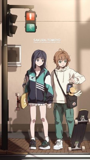 Sakura and Tomoyo from Cardcaptor Sakura