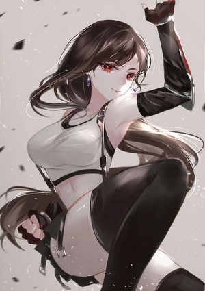 Tifa Lockhart in Dynamic Pose from Final Fantasy VII