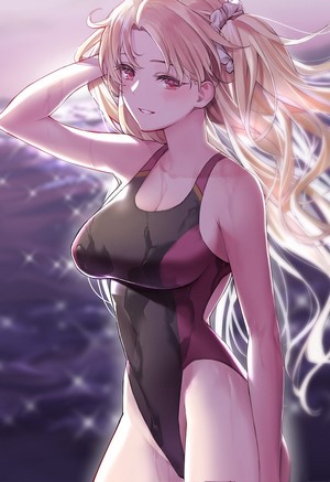 Ereshkigal from Fate/Grand Order in a swimsuit