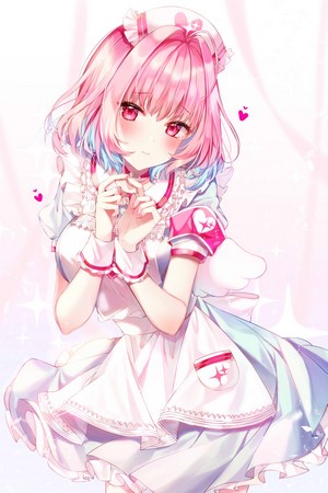 Riamu Yumemi in Nurse Outfit Digital Art