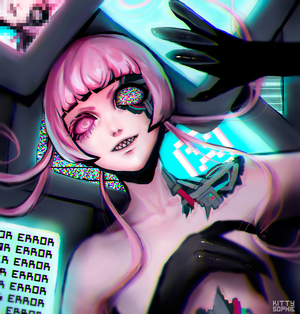 Glitch Art Cyber Corruption Artwork