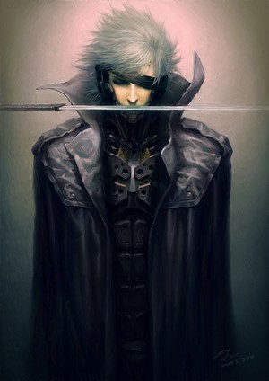 Raiden from Metal Gear Rising: Revengeance with katana
