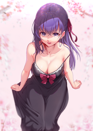 Matou Sakura from Fate Series in black dress