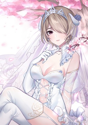 Rita Rossweisse from Honkai Impact 3rd in a wedding dress