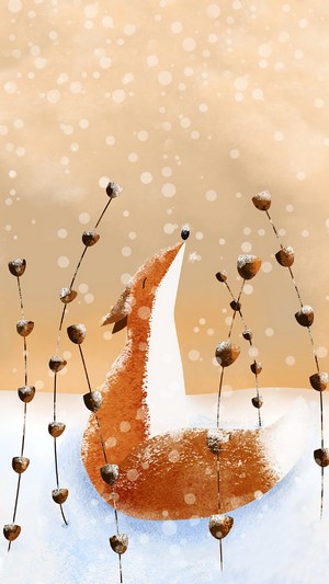 Fox in the snow