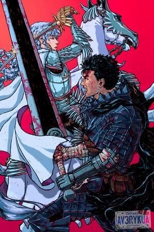 Guts and Griffith Battle Scene by Kentaro Miura