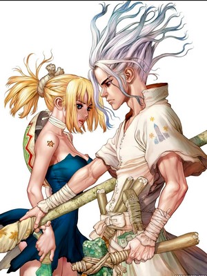 Kohaku and Senku from Dr. Stone