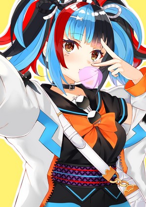 Sei Shonagon (Fate/Grand Order) blowing bubble gum