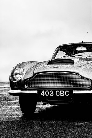 Aston Martin DB5 with license plate 403 GBC