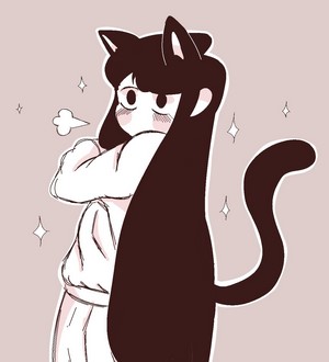 Komi Shouko from Komi Can't Communicate with cat ears