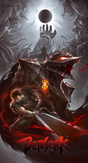 Guts in Berserk Armor with Eclipse