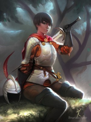 Casca from Berserk holding a sword