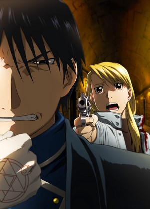 Roy Mustang and Riza Hawkeye from Fullmetal Alchemist