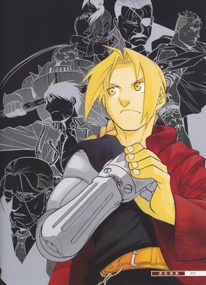 Edward Elric and other Fullmetal Alchemist characters