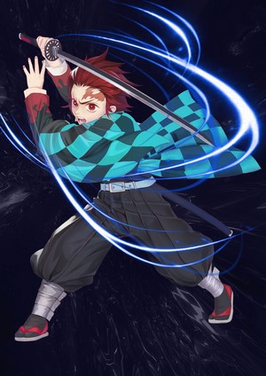 Kamado Tanjiro from Kimetsu no Yaiba with sword