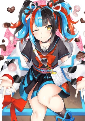 Sei Shonagon from Fate/Grand Order with Multicolored Hair