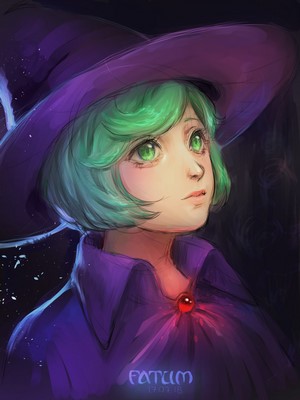 Schierke from Berserk wearing a witch hat