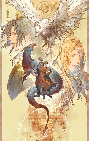 Erin and creatures from Kemono no Souja