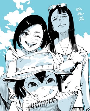 Fan art of Eizouken ni wa Te wo Dasu na! characters