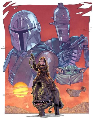 The Mandalorian and IG-11 from Star Wars