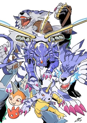 Digimon Adventure characters by Ivan Fiorelli