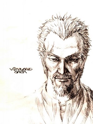 Askeladd from Vinland Saga pencil drawing