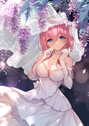 Nakano Miku in Wedding Dress