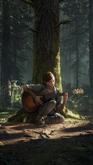 Ellie Playing Guitar in The Last of Us 2