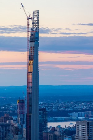Steinway Tower construction in New York City