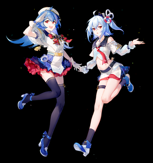 Anime girls in sailor outfits