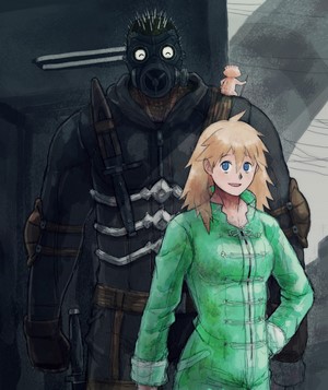 Kaiman and Nikaido from Dorohedoro