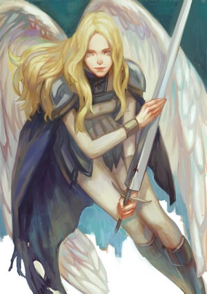 Teresa from Claymore with Sword and Wings