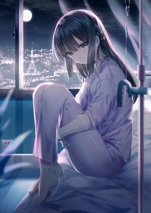 Shouko Makinohara Under the Moonlight